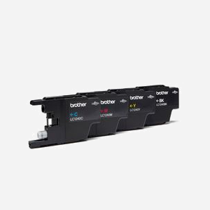 Brother LC1240VALBP - Pack 4 Cartouches d'Encre Originales (Noir, Cyan, Magenta, Jaune) - Rendement 600 pages par couleur - Compatibilité DCP-J925DW et modèles associés - Miniature 2