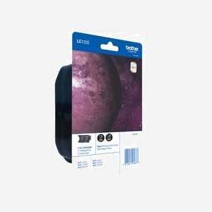 Brother LC1220BKBP2 Pack de 2 Cartouches d'Encre Noire Originale - Rendement 300 Pages par Cartouche - Compatibilité DCPJ925DW, DCP-J525W, MFCJ625DW, etc. - Miniature 2