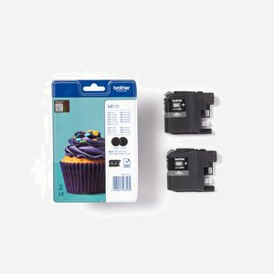 Brother LC123BKBP2DR Pack de Cartouches d'Encre Originales Noires, Rendement 600 Pages, Compatible MFC-J4710DW, 1 Pièce(s) - Miniature 4