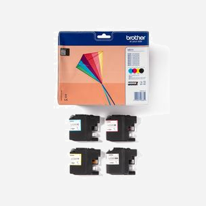 Brother LC223VALBPDR Multipack Original 4 Cartouches (Noir, Cyan, Magenta, Jaune) - Rendement 550 Pages par Couleur - Compatibilité Imprimantes MFC/DCP JXXXX - Miniature 4