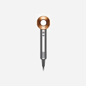 Sèche-cheveux Dyson Supersonic Nickel/Cuivre, Moteur V9 110000 tr/min, Air Multiplier, 3 Vitesses, 4 Températures, 1600W, 77dB, Fonction Ionique & Air Frais - Miniature 2