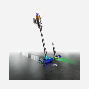 Dyson V15s Detect Submarine - Aspirateur Balai 2-en-1 Sans Sac 660W - Aspiration Cyclonique 240AW - Autonomie 60min - Nickel/Jaune - 3.8kg - Miniature 4