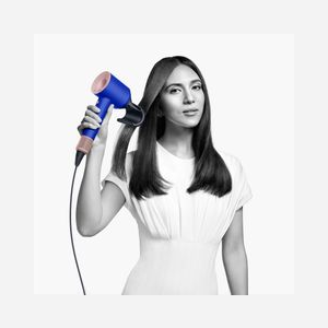 Dyson Supersonic Sèche-Cheveux 1600W Bleu 460555-01: 3 Vitesses, 4 Températures (Max 100°C), Air Froid, Ionique, 5 Embouts, Diffuseur, Concentrateur, Étui, Câble 2.8m - Miniature 2