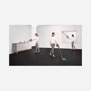 Dyson V15 Detect Fluffy 476575-01 : Aspirateur-balai 2-en-1 sans sac, 240AW, autonomie 60min, écran LCD, brosses motorisée et anti-poussière - Miniature 2