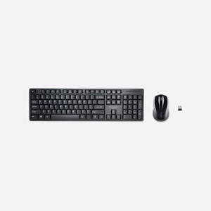 Kensington Kit Bureau Sans Fil Compact Pro Fit K75230FR : Clavier AZERTY, Souris 1200 DPI, 2.4 GHz, AES 128-bit, Portée 10m, Compatible Windows/macOS/ChromeOS - Miniature 2