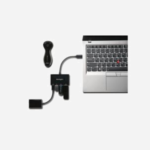 Kensington K39124EU Hub USB-C 4 ports USB 3.2 Gen 1 (3.1 Gen 1): 2x Type-A, 2x Type-C, Transfert 5 Gbit/s, Compatible Windows/macOS/ChromeOS - Miniature 3