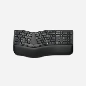 Kensington K75401DE : Clavier Ergonomique Universel, QWERTZ Allemand, Sans Fil + USB, Portée 10m, Bluetooth 4.2 BLE, Résistant aux éclaboussures - Miniature 2