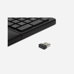 Kensington K75401DE : Clavier Ergonomique Universel, QWERTZ Allemand, Sans Fil + USB, Portée 10m, Bluetooth 4.2 BLE, Résistant aux éclaboussures - Miniature 4