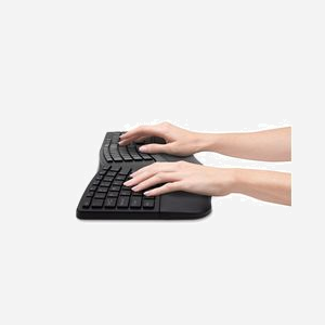 Kensington K75401DE : Clavier Ergonomique Universel, QWERTZ Allemand, Sans Fil + USB, Portée 10m, Bluetooth 4.2 BLE, Résistant aux éclaboussures - Miniature 5