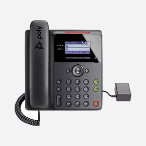 POLY Edge B10 Téléphone IP 2 Lignes LCD Noir, Combiné Filaire, PoE Non, Codecs G.711/G.722/OPUS, 2xRJ45, QoS, Sécurité SRTP/TLS, Montage Mural - Miniature 1