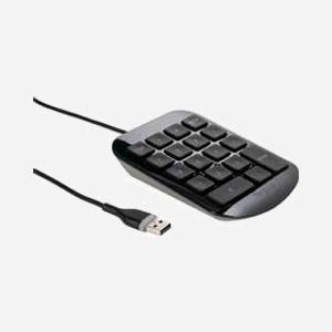 Targus AKP10EU Pavé Numérique USB Noir/Gris, 19 Touches, Câble 0.91m, Inclinaison Ergonomique, Compatible PC/Mac/Netbook, 84x125x28mm, 130g