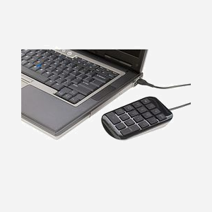 Targus AKP10EU Pavé Numérique USB Noir/Gris, 19 Touches, Câble 0.91m, Inclinaison Ergonomique, Compatible PC/Mac/Netbook, 84x125x28mm, 130g - Miniature 4