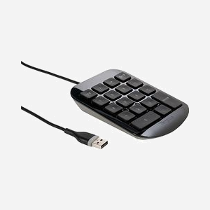 Targus AKP10EU Pavé Numérique USB Noir/Gris, 19 Touches, Câble 0.91m, Inclinaison Ergonomique, Compatible PC/Mac/Netbook, 84x125x28mm, 130g - Miniature 5