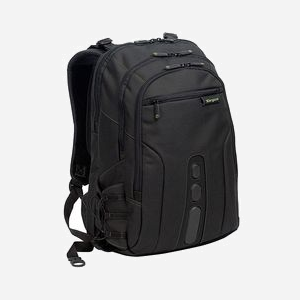 Targus EcoSpruce TBB013EU Sac à Dos 15.6" Polyester Noir 330x480x180mm, Compartiment 375x39x260mm, Tissu Recyclé, Résistant à l'Eau