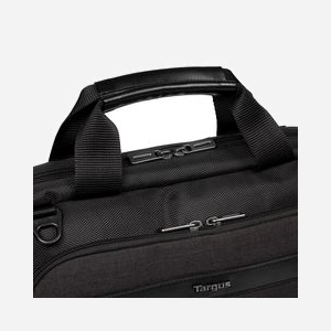 Targus TBT913EU Malette City Smart 12-14" Noir/Gris Polyuréthane, Compartiment 349x25x249mm, Poche Avant, Sangle d'Épaule Amovible, 370x360x64mm, 610g - Miniature 5