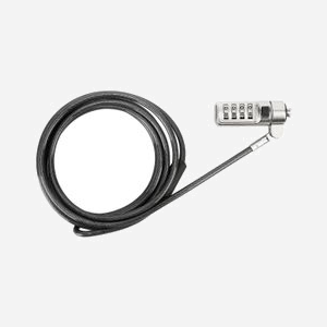 Targus ASP66GLX-S Câble Antivol à Combinaison pour Ordinateur Portable, Acier Galvanisé Noir, Longueur 165 m, Dimensions 2032 x 23 x 28 mm