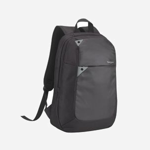 Targus TBB565GL Sac à dos 15.6" Noir/Gris Polyester 16L Compartiment Ordinateur portable, Poches Avant, Sangle d'épaule amovible, 425x310x120mm, 450g