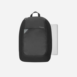 Targus TBB565GL Sac à dos 15.6" Noir/Gris Polyester 16L Compartiment Ordinateur portable, Poches Avant, Sangle d'épaule amovible, 425x310x120mm, 450g - Miniature 2