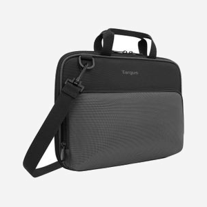 Targus TED006GL Sacoche/Attaché-case pour Chromebook jusqu'à 11.6" (29.5cm), Polyuréthane Noir/Gris, Poche Avant, Sangle Épaule Amovible, 330x260x50mm, 380g - Miniature 1