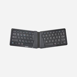 Targus AKF003FR Clavier Bluetooth 5.1 AZERTY Français Mini Noir, Autonomie 36h, Recharge Micro-USB, Compatible Windows, macOS, Android, iOS - Miniature 1