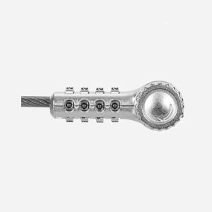 Targus ASP96RGL Câble Antivol 2m Argent - Serrure à Combinaison 10000 combinaisons - Acier Galvanisé - Pour Moniteur, PC, Ordinateur Portable - Miniature 2