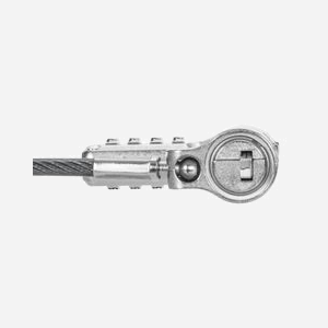 Targus ASP96RGL Câble Antivol 2m Argent - Serrure à Combinaison 10000 combinaisons - Acier Galvanisé - Pour Moniteur, PC, Ordinateur Portable - Miniature 3