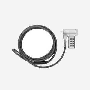 Targus ASP96GLX-S Câble Antivol 2m Argent avec Serrure à Combinaison (10000 Combinaisons) pour Moniteur, Ordinateur Portable, PC - Acier Galvanisé - Miniature 4