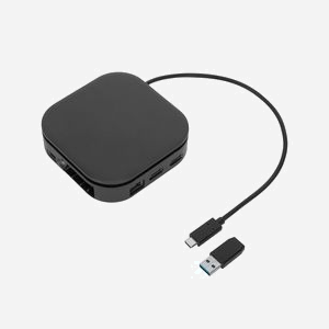 Targus DOCK116GLZ Station d'accueil USB-C 3.2 Gen 2, 2x USB-A 3.2 Gen 1, 2x USB-C 3.2 Gen 2, 2x HDMI 1.4, Ethernet, Power Delivery 80W, Noir - Miniature 2