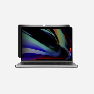 Targus ASM16MBPGL Filtre Confidentialité Magnétique 16" MacBook Pro (2021), Anti-Reflets, Angle de Vue 60°, Compatible Écran Tactile, Noir, 350.5x229.4mm