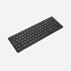 Targus AKB872DE : Clavier Bluetooth 5.2 QWERTZ Allemand Noir, compatible ChromeOS, Pavé Numérique, Antimicrobien, 430x140x27mm, 540g - Miniature 1