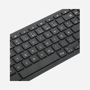 Targus AKB872DE : Clavier Bluetooth 5.2 QWERTZ Allemand Noir, compatible ChromeOS, Pavé Numérique, Antimicrobien, 430x140x27mm, 540g - Miniature 3