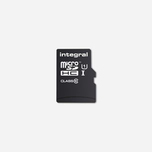 Integral MicroSD 16 Go UHS-I U1, Lecture 90 Mo/s, FAT32, 15x11x1mm, Adaptateur SD inclus, RoHS - Référence INMSDH16G10-90SPTAB - Miniature 2