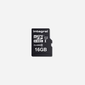 Integral MicroSD 16 Go UHS-I U1, Lecture 90 Mo/s, FAT32, 15x11x1mm, Adaptateur SD inclus, RoHS - Référence INMSDH16G10-90SPTAB - Miniature 3