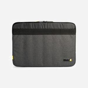 Housse Techair Eco Essential TAECV011 15.6" (39.6cm) Polyester Recyclé Gris Foncé Motif, Compartiment 385x265x20mm, Protection Chocs/Impacts, 192g - Miniature 2