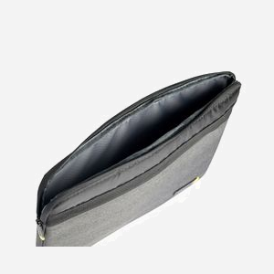 Housse Techair Eco Essential TAECV011 15.6" (39.6cm) Polyester Recyclé Gris Foncé Motif, Compartiment 385x265x20mm, Protection Chocs/Impacts, 192g - Miniature 3