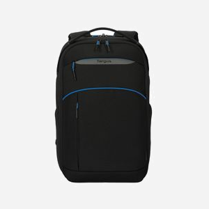 Targus TBB643GL Sac à Dos 16" Noir (40.6cm), Polyester Recyclé 69%, 22L, Compartiment 386x260x29.3mm, Sangle Chariot, GRS/OBP - Miniature 1
