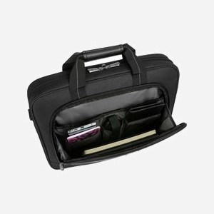 Targus TCT027GL Mallette 15.6" Noir : Polyester, Compartiment Unique, Poches Avant/Arrière, Sangle Épaule Amovible, Fixation Chariot, 420x334x66mm, 630g - Miniature 2