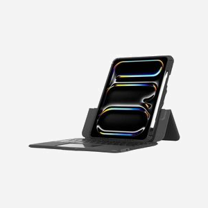 Targus THZ988UK VersaVu Clavier QWERTY Anglais UK Bluetooth pour iPad (M4) 13" avec Trackpad, Rétroéclairage ajustable, TPU Noir, Résistance chutes 1.2m - Miniature 4