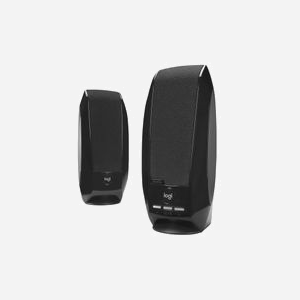 Logitech 980-000029 Haut-parleurs 2.0 USB 2.4W Noir, 5.1cm, 90-20000Hz, câble 1.2m, pour PC/Table, 68x64x158mm, 400g
