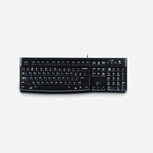 Logitech K120 - Clavier USB QWERTZ Filaire, Résistant aux Éclaboussures (60ml), Durée de Vie 10M frappes, Compatible Windows/Linux, Noir, Câble 1.5m - Miniature 2