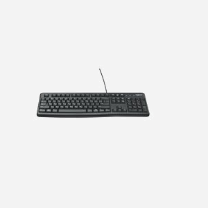 Clavier USB Logitech K120 QWERTY US International, Longueur de câble 1.5m, Résistant aux éclaboussures (60ml), Compatible Windows/Linux, Noir, Dimensions 155x450x23.5mm - Miniature 2