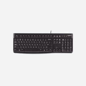 Logitech K120 for Business Clavier USB QWERTY Anglais, Câble 1.5m, Résistant aux éclaboussures (60ml), Compatible Windows XP/Vista/7, Linux 2.6+