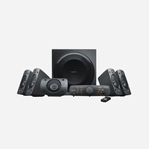 Logitech Z906 Système de haut-parleurs surround 5.1 500W RMS, Certification THX, Décodeur Dolby Digital/DTS, Entrées Optique/Coaxiale/RCA/3.5mm - Miniature 2