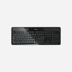 Clavier Logitech K750 AZERTY Français Sans Fil 2.4GHz - 104 Touches, Portée 10m, Batterie Li-Ion 65mAh, Compatible Windows 10/11, Noir - Miniature 3