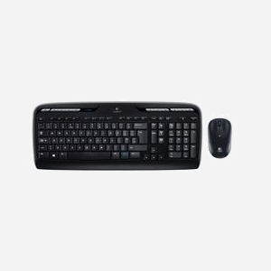 Logitech Wireless Combo MK330 - Clavier QWERTY US International & Souris Optique USB 2.4 GHz - Portée 10m, Autonomie 24/12 mois
