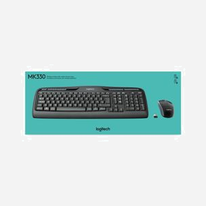 Logitech Wireless Combo MK330 - Clavier QWERTY US International & Souris Optique USB 2.4 GHz - Portée 10m, Autonomie 24/12 mois - Miniature 4