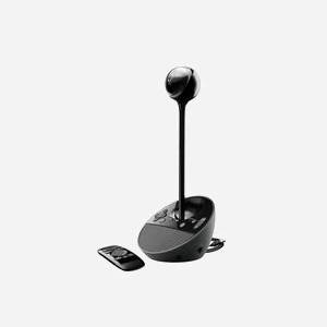 Logitech 960-000867 Caméra Vidéo Conférence Full HD 1080p 30 ips, Zoom 1.2x, FOV 78°, Haut-parleur, Micro, USB 2.4m, Windows/macOS/ChromeOS/Linux - Miniature 1