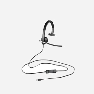 Logitech 981-000514 Casque Filaire USB Type-A Mono Arceau Supra-aural Noir/Argent - Micro Boom Bidirectionnel, 50-10000Hz, Windows/macOS/Linux - Miniature 2