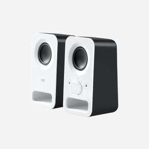 Logitech Z150 Enceintes 2.0 Blanc - 6W PMPO, 3W RMS, Haut-parleur 5.08cm, Prise casque 3.5mm, Connectivité filaire, Alimentation secteur - Miniature 2