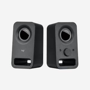 Logitech 980-000816 Enceintes PC 2.0 Noir, 3W RMS, Haut-Parleurs 5.08cm, Connectique Filaire 3.5mm, Alimentation Secteur, Bande Passante 2 Voies - Miniature 1